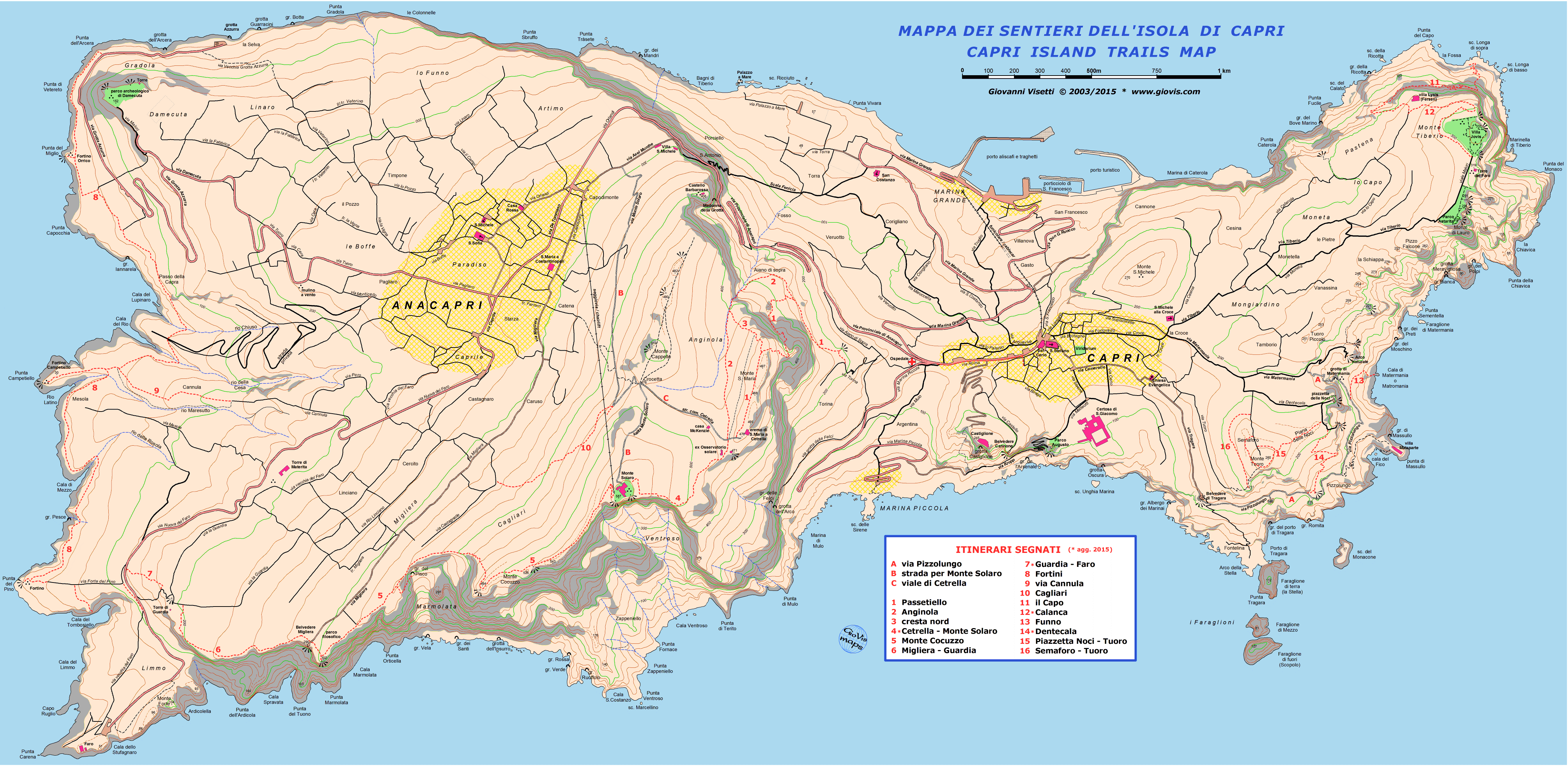 Discettazioni erranti: La cartina di Capri in attesa di essere aggiornata